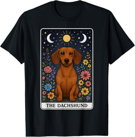 The Dachshund Tarot Card T-Shirt