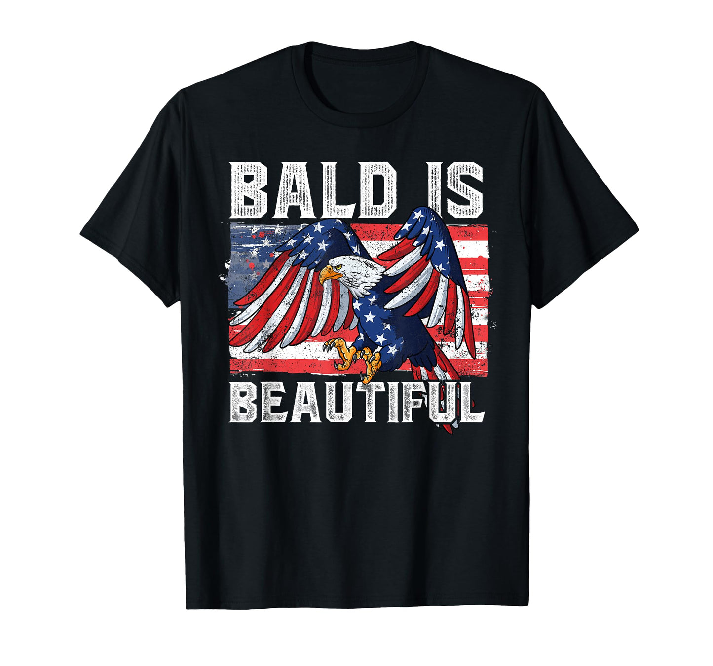 Bald Is Beautiful 4th Of July T-Shirt