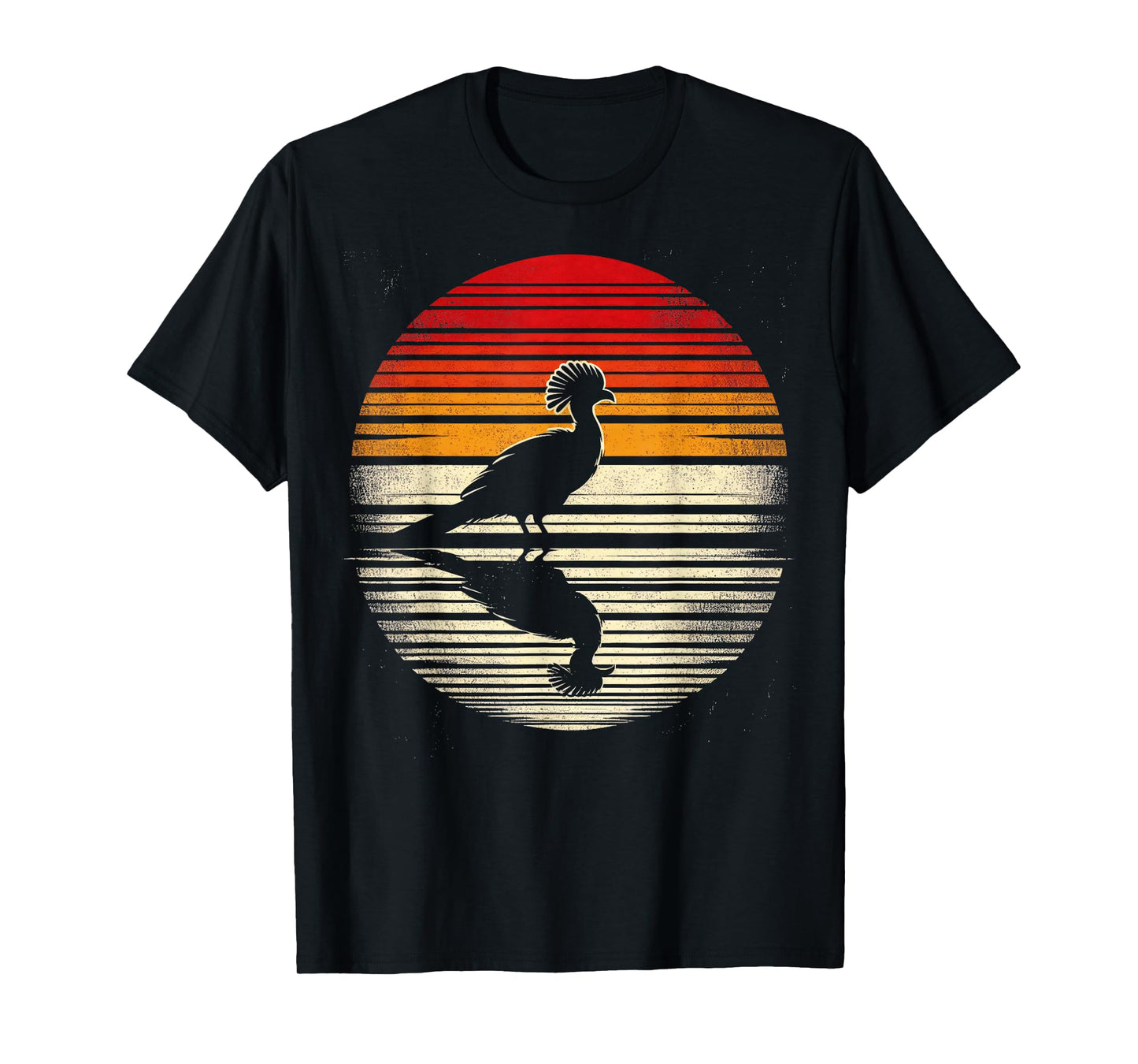 Turaco Bird Sunset Retro Style Safari Vintage 70s T-Shirt