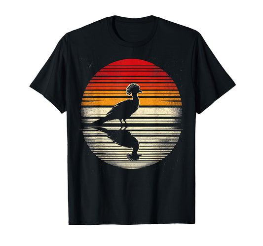 Turaco Bird Sunset Retro Style Safari Vintage 70s T-Shirt