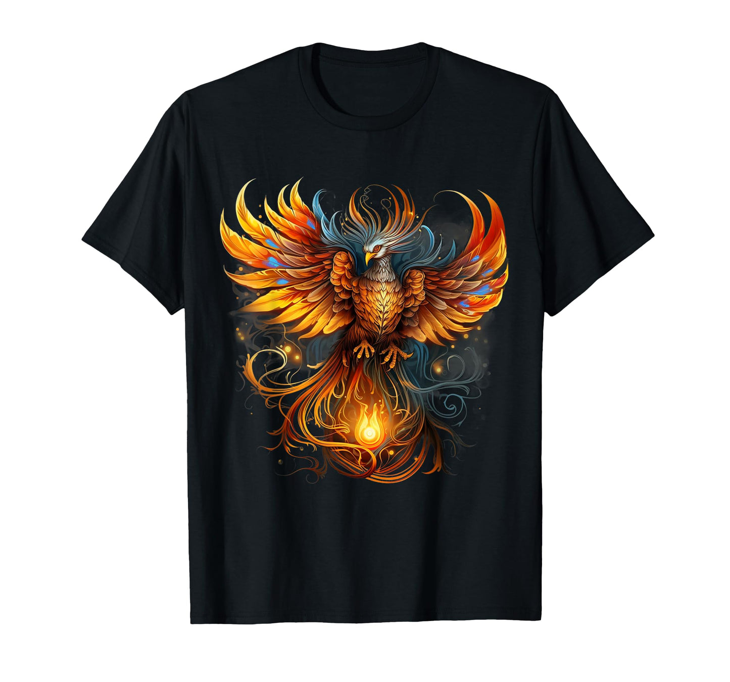Rising Phoenix Majestic Fire Bird Fenix Fantasy Mythological T-Shirt