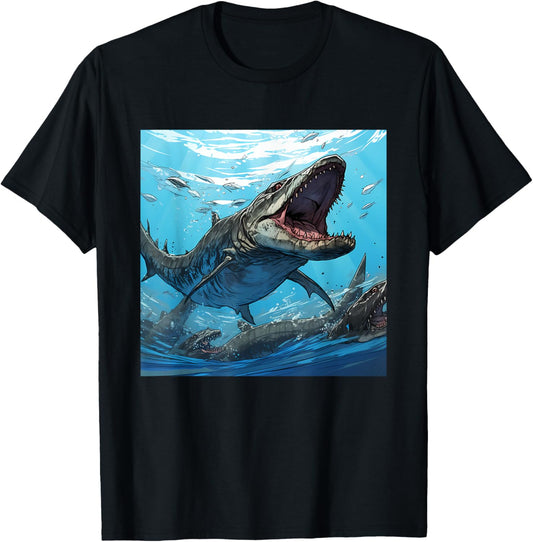 Retro Style Mosasaurus T-Shirt