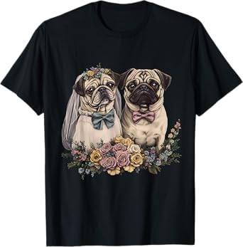 Cute Pug Owner Pug Lover Colorful Portrait Dog Pug T-Shirt