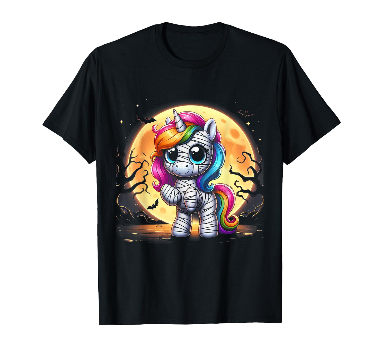 Mummy Unicorn Halloween Shirt Girls Unicorn Halloween T-Shirt