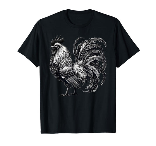 Rooster Chicken Art T-Shirt