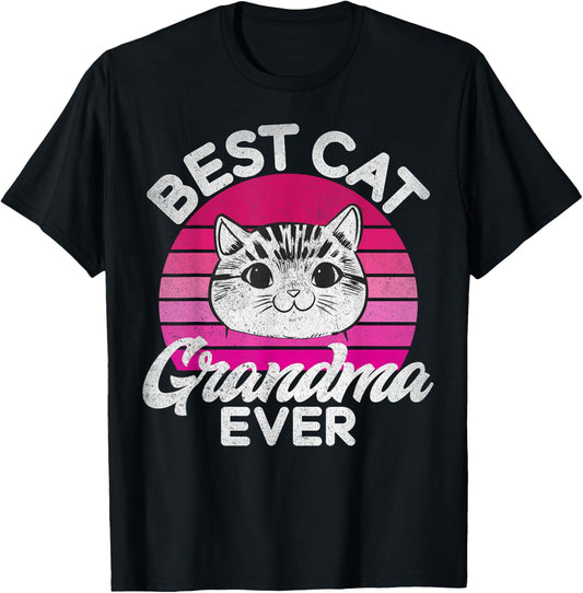 Best Cat Grandma Ever Cat Grandma T-Shirt
