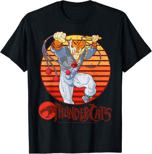 ThunderCats Tygra Retro Sunset Portrait T-Shirt