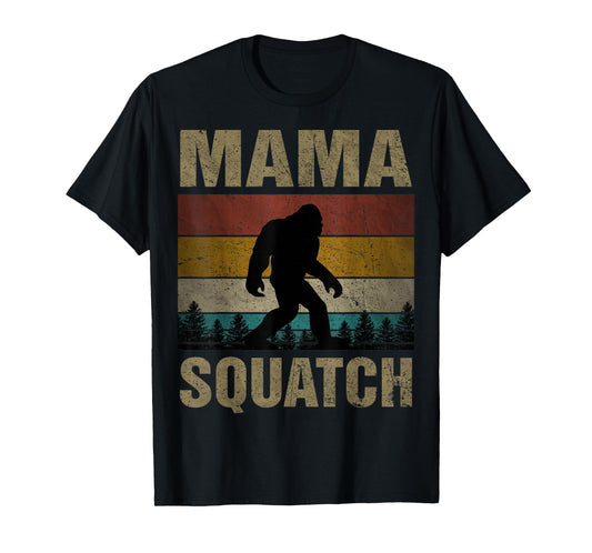 Mama Squatch Bigfoot Mama Sasquatch Yeti Family Matching T-Shirt