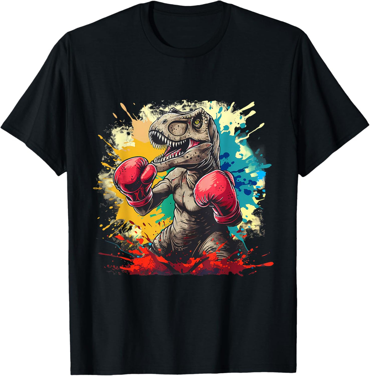 Boxing Dinosaur Boxer T-Rex Kickboxing Dino Boxing Lover T-Shirt