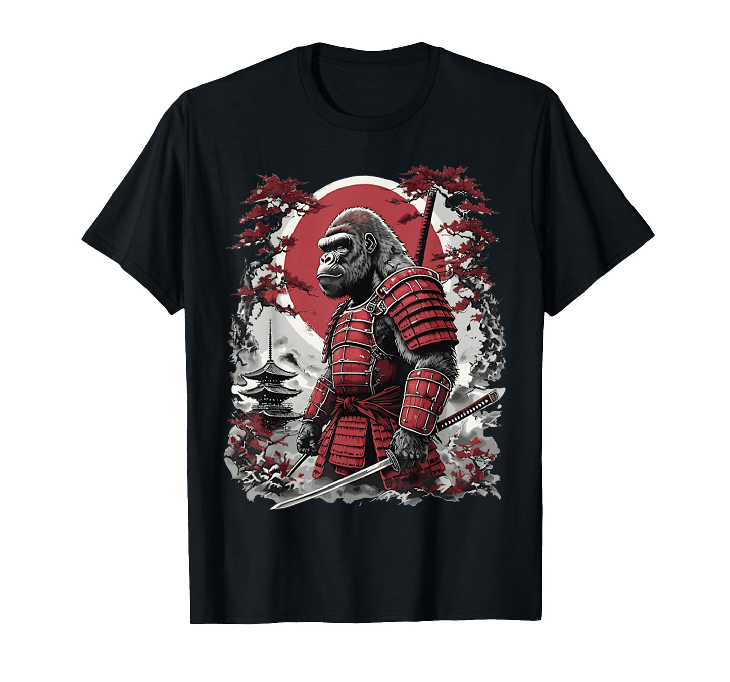 Vintage Samurai Bigfoot Japanese Art Ukiyo-e Art Funny T-Shirt