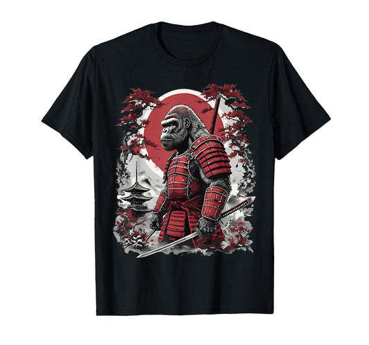 Vintage Samurai Bigfoot Japanese Art Ukiyo-e Art Funny T-Shirt