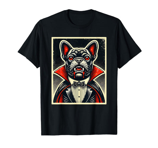 Halloween Vampire French Bulldog Frenchie T-Shirt for Men Women