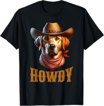 Dog Lover Cowboy Cowgirl Howdy Dog Lover T-Shirt