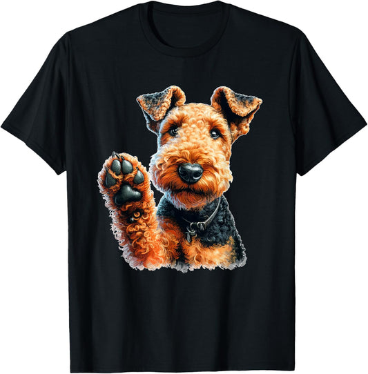 Charming Airedale Terrier Watercolor Art Dog Lover T-Shirt