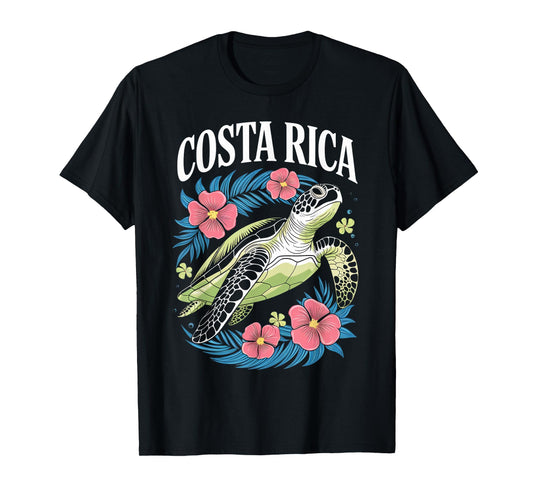 Costa Rica Turtle Sea Vacation Tropical Pura Vida Costa Rica T-Shirt