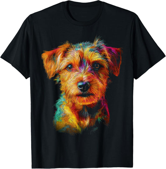 Norfolk Terrier Dog Graphic Pet Artwork Norfolk Terrier T-Shirt