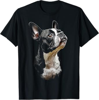 Boston Terrier Dog Graphic Pet Art Boston Terrier T-Shirt for Men Women Kids