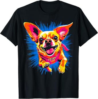 Happy Chihuahua Dog Men Women T-Shirt