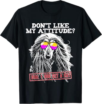 Funny Afghan Hound Attitude Shirt T-Shirt