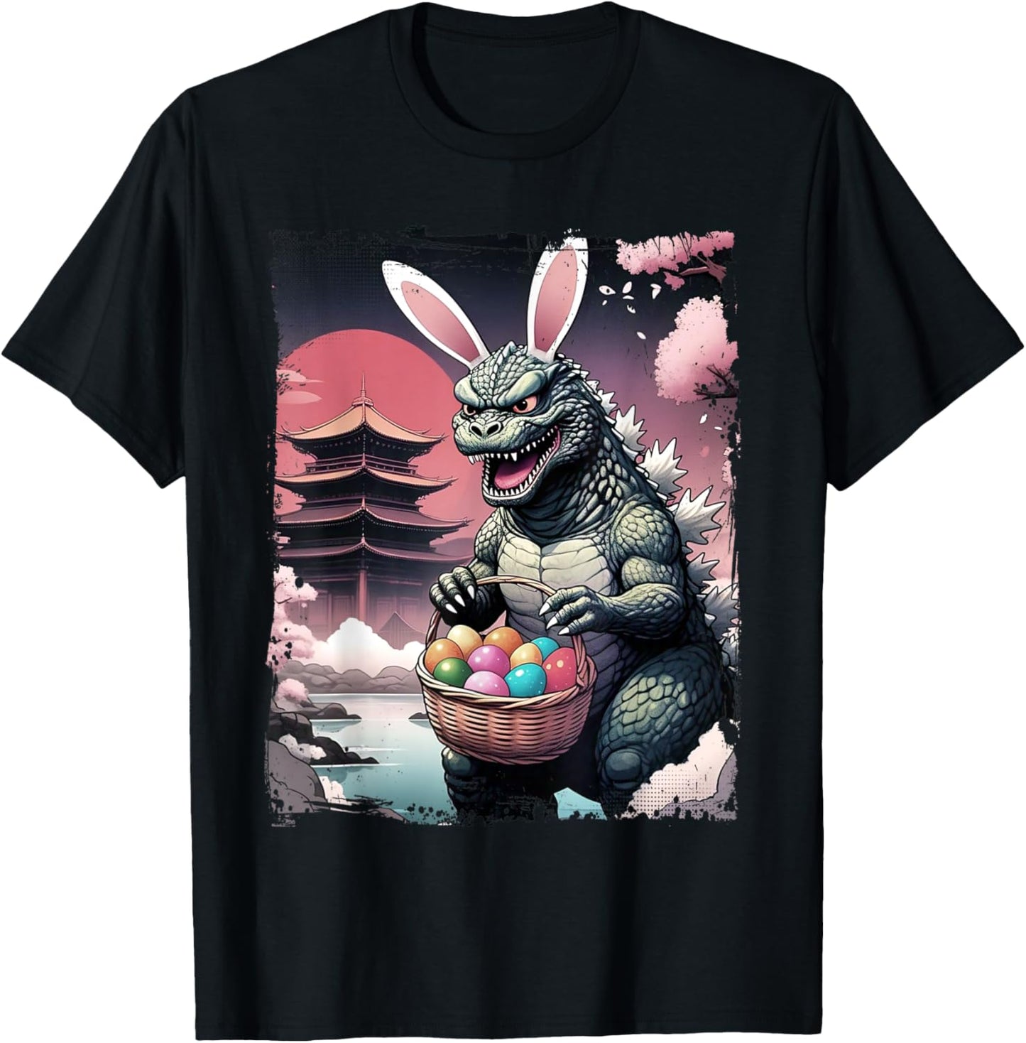 Kaiju Easter Vintage Monster Eggs Easter Day Kids T-Shirt