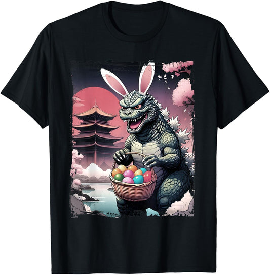 Kaiju Easter Vintage Monster Eggs Easter Day Kids T-Shirt