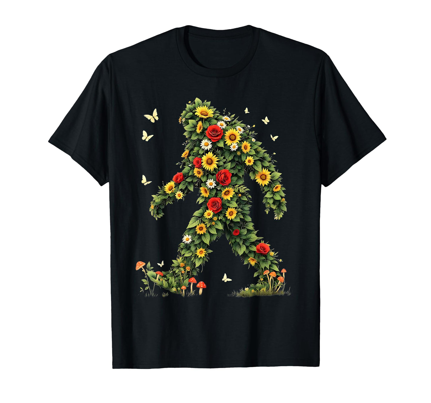 Bigfoot Aesthetic Art Nature Fairycore Sasquatch T-Shirt