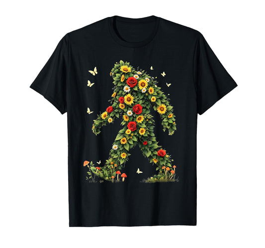 Bigfoot Aesthetic Art Nature Fairycore Sasquatch T-Shirt