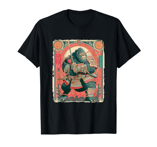 Samurai Bigfoot Japanese Vintage Ukiyo-e Art T-Shirt