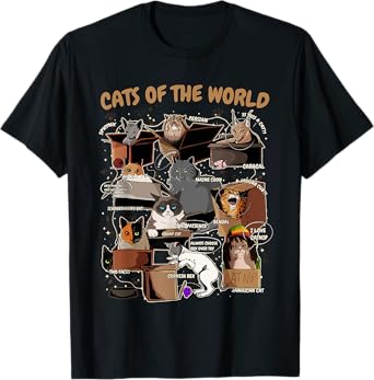 Funny Cat Meme Shirt for Cat Lover Cat Animals of the World T-Shirt