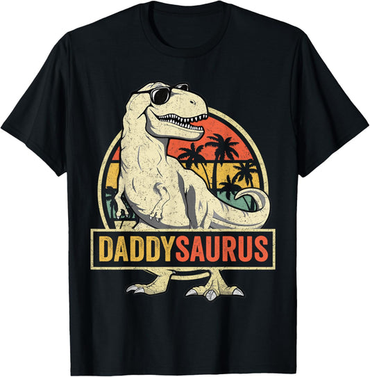 Daddysaurus T Rex Dinosaur Daddy Saurus Family Matching T-Shirt