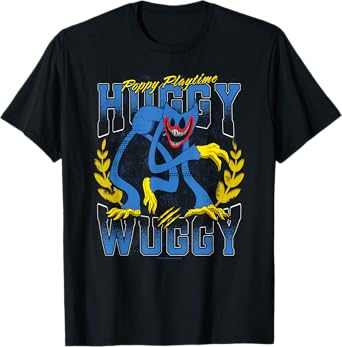 Poppy Playtime Nightmare Huggy Wuggy Distressed Portrait T-Shirt