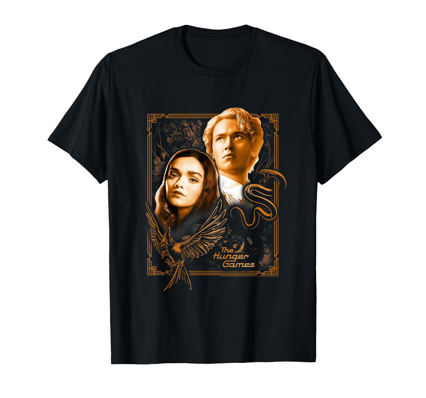 The Ballad of Songbirds and Snakes Framed Lucy Gray & Snow T-Shirt