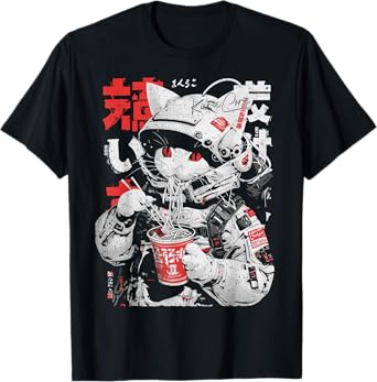 Japanese Streetwear Cyberpunk Y2K Retro Techwear Manga Anime T-Shirt
