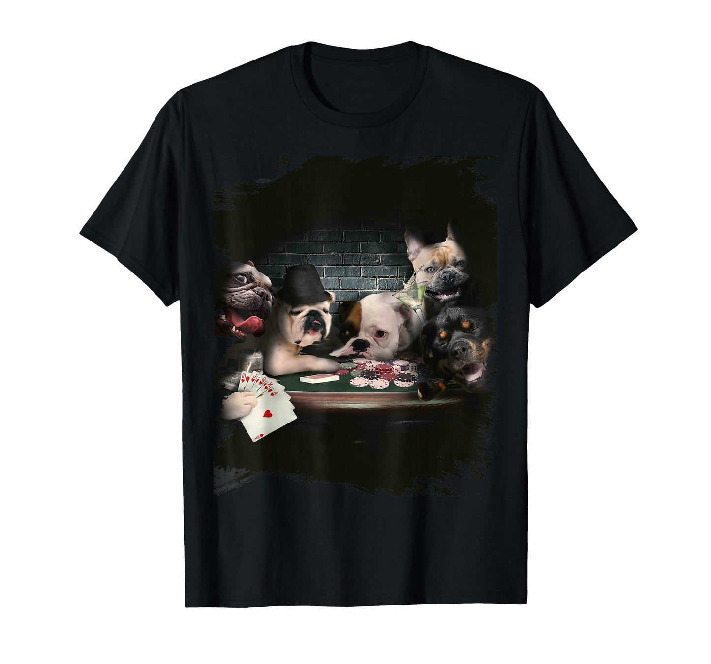Fun Playing Cards for Dogs and Dogs Poker Player T-Shirt