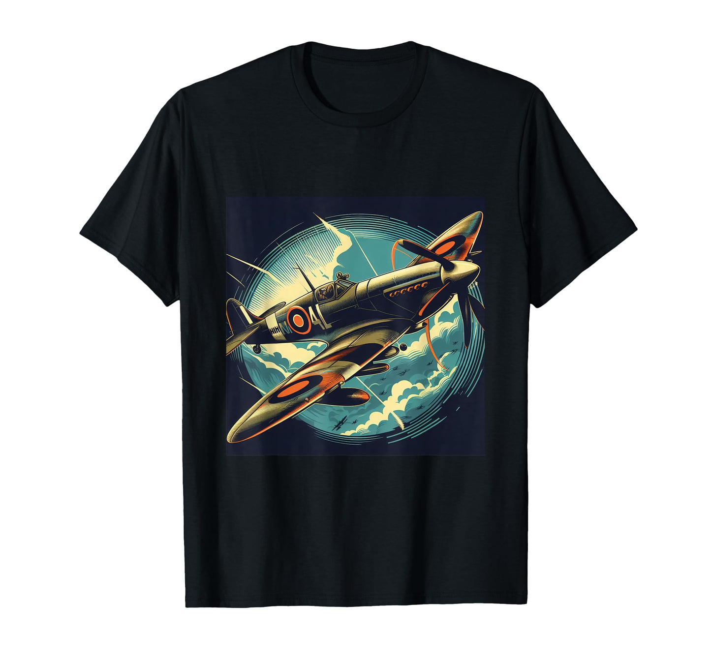 Spitfire Iconic WW2 Airplane Warbird T-Shirt