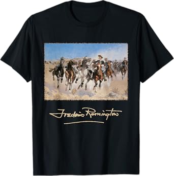 Western Cowboys on Horses by Frederic Remington T-Shirt