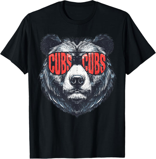 Cubs Wearing Sunglasses Retro Vintage T-shirt