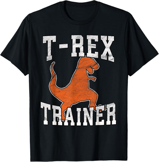 T-Rex Trainer Halloween Costume T-Shirt, Jurassic Kids Adult