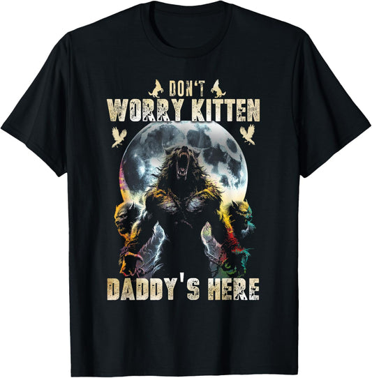 Funny Don't Worry Kitten I'll Protect You Wildlife Forest T-Shirt