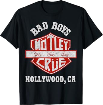 Mötley Crüe – Bad Boys Shield T-Shirt