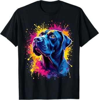 Colorful Cane Corso Vibrant Artistic Dog T-Shirt