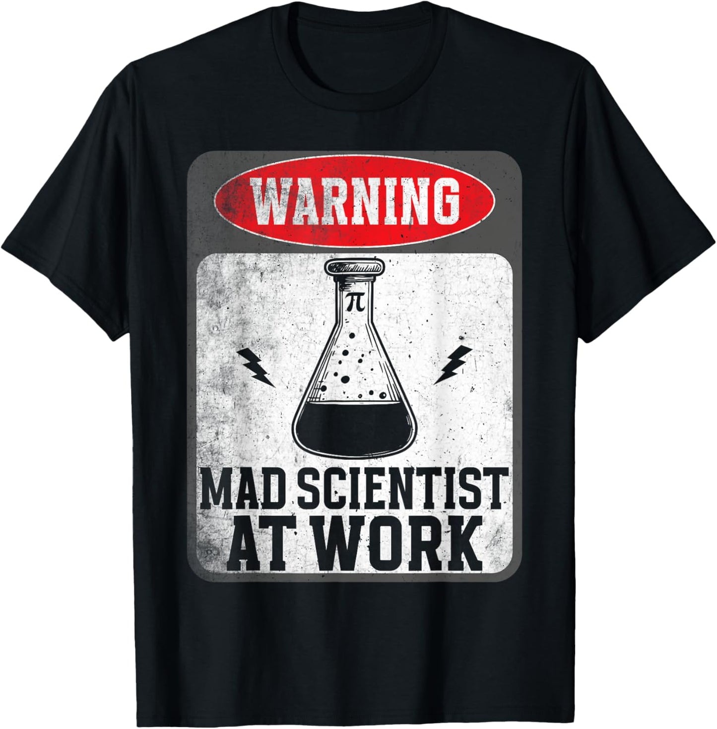 Funny Mad Scientist At Work Retro Science Teacher T-Shirt