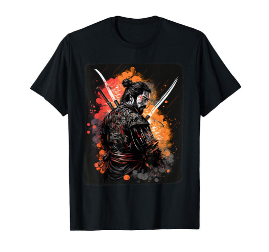 Samurai Warrior Bushido Code Japanese Swordsmen Fighter T-Shirt