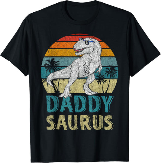 Daddysaurus T Rex Dinosaur Daddy Saurus Family Matching T-Shirt