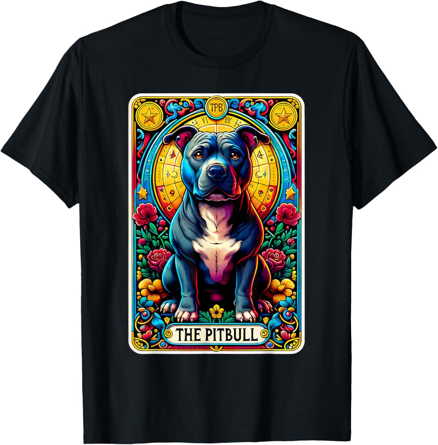 The Pitbull Tarot Card Dog Lover American Pit Bull Terrier T-Shirt