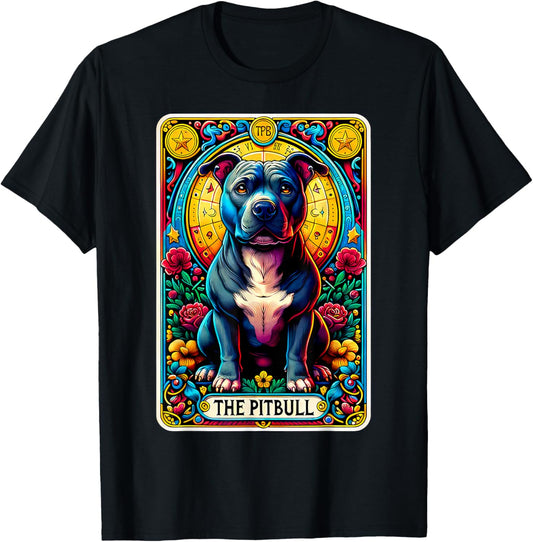 The Pitbull Tarot Card Dog Lover American Pit Bull Terrier T-Shirt