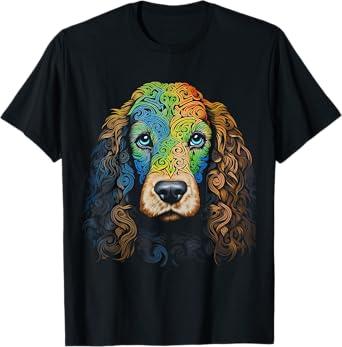 Cocker Spaniel Graphic Pet Art Dog Cocker Spaniel Men Women Kids T-Shirt