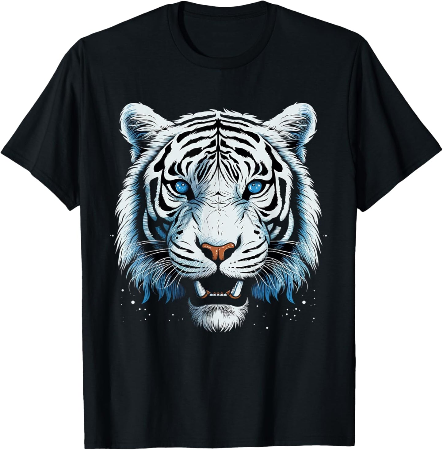 White Tiger Blue Eyes Wild Cat Animal T-Shirt