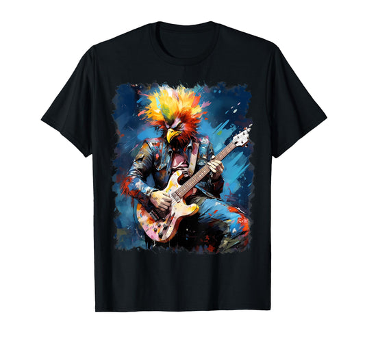 Rock Guitar Chicken Guitarist T-Shirt