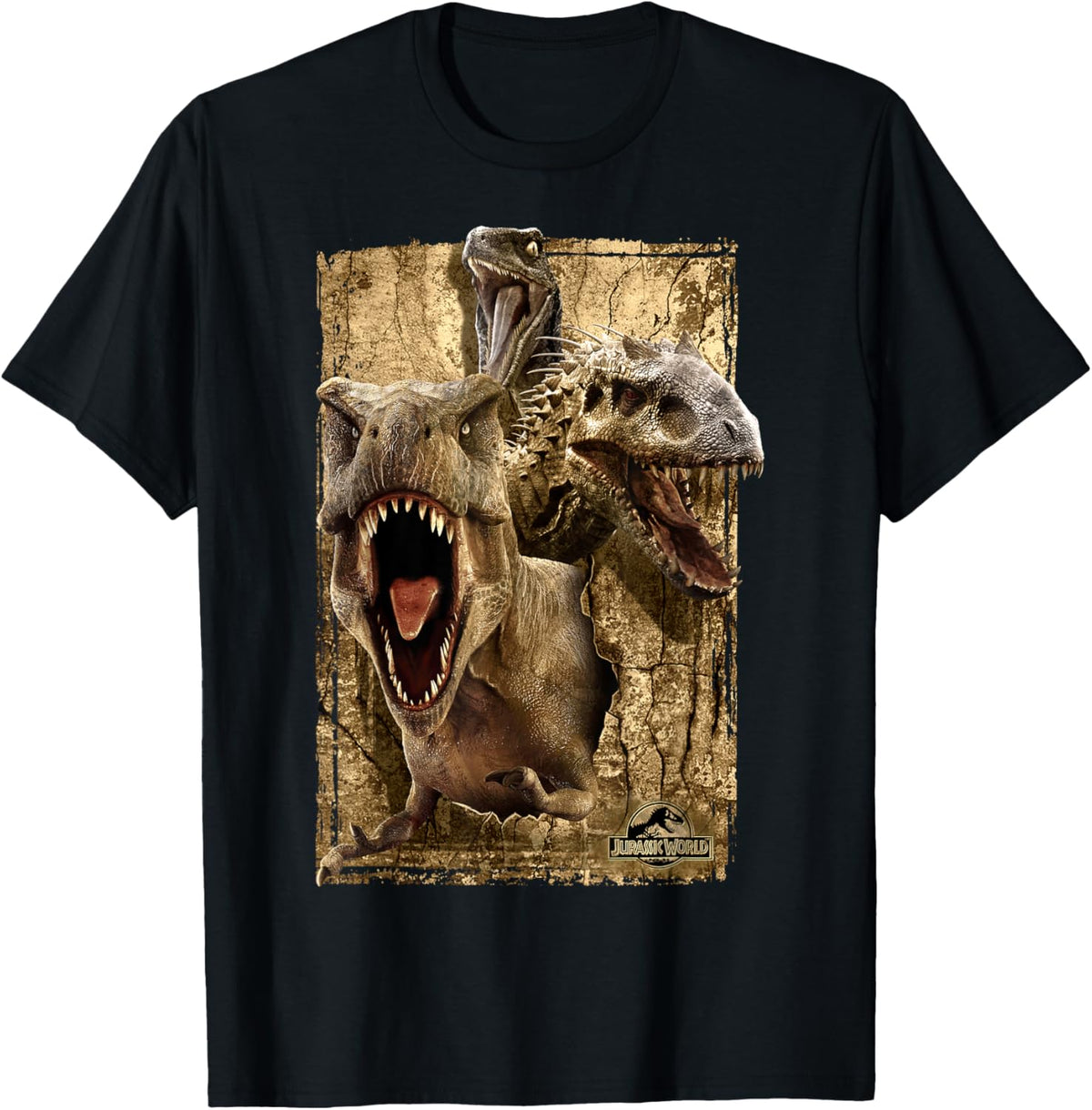 Jurassic World T-Rex Indominus Rex & Raptor T-Shirt